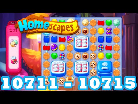 Homescapes Level 10711 - 10715 HD 3 - match puzzle Gameplay | android | IOS | 10712 | 10713 | 10714