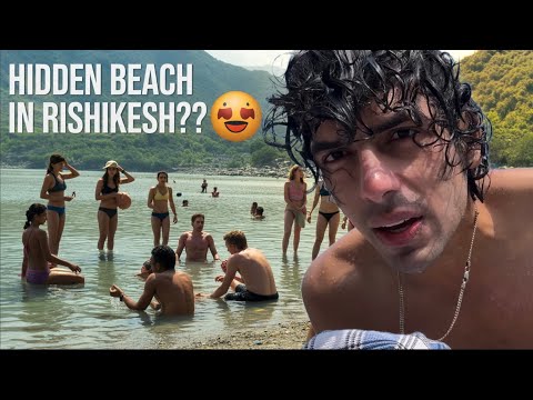 I Found a Hidden Beach in Rishikesh… FULL of Foreigners 😳🌊🇮🇳