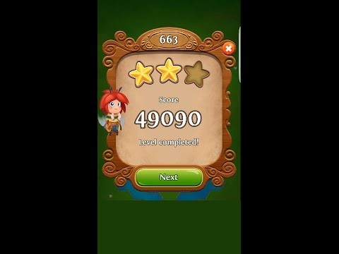 Blossom Blast Saga Level 663