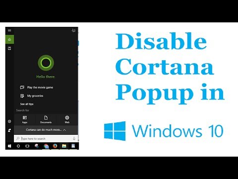 why does cortana pop up