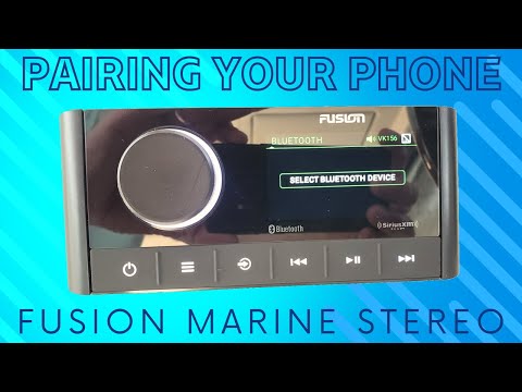 Pairing Your Phone to Your Fusion Marine Stereo Using Bluetooth