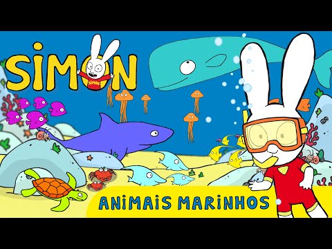 Capa de Os Animais Marinhos | Simon | 🌍 Dia da Terra 💙 | Aprenda com Simon | Dibujos animados para niños