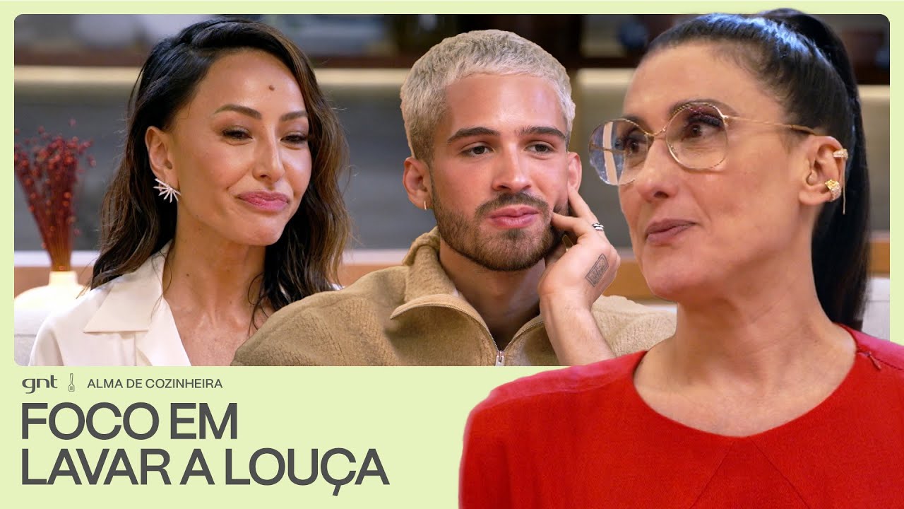 Sabrina Sato e João Guilherme revelam se gostavam de lavar louça quando criança | Alma de Cozinheira