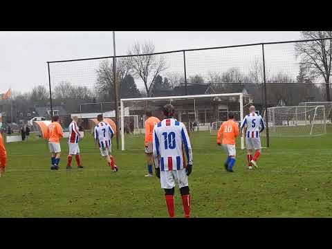 12. Keeper RKASV moet naar het gras bij nieuw schot van Wim.