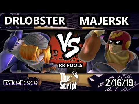 The Script 2 - DrLobster (Sheik) Vs. Majersk (Captain Falcon) - Smash Melee RR Pools - C1