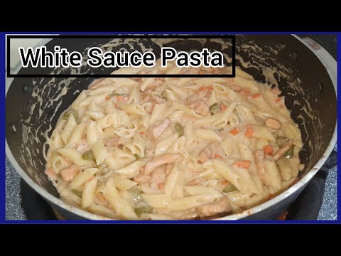 White Sauce Pasta | Pasta in White Sauce | How to Make White Sauce Pasta | Halal Cuisine