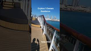 Explora 1 Journey  owners residence suite cabin 8100  #cabin #cruisetour #cruisecabins