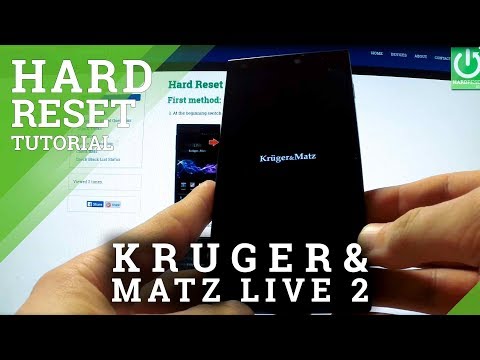 Hard Reset KRUGER & MATZ LIVE 2  - factory reset tutorial