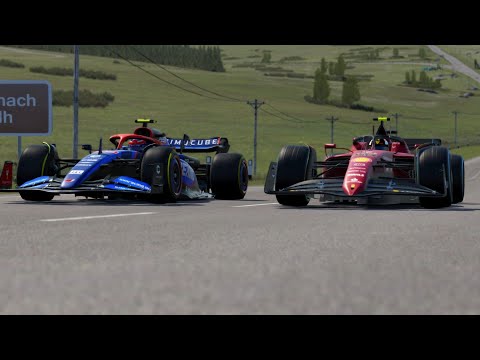 F1 Formula Hybrid X 2022 vs F1 Ferrari F1-75 2022 Charles Leclerc at Highlands