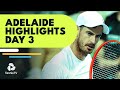 Djokovic & Medvedev Headline; Murray, Sinner, Rublev Play | Adelaide 2023 Day 3 Highlights