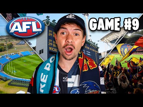I WENT TO ALL 9 AFL GAMES IN ONE ROUND!!