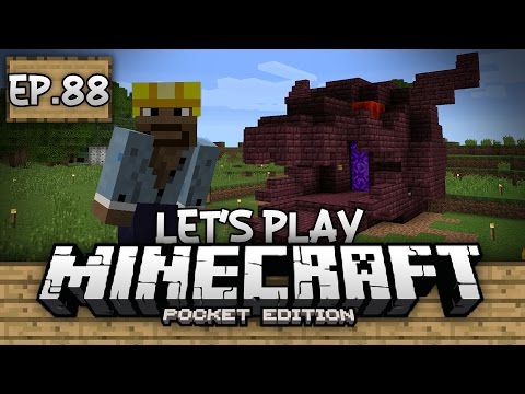 Survival Let's Play Ep. 88 - COOLEST PORTAL EVER!!! - Minecraft PE (Pocket Edition)