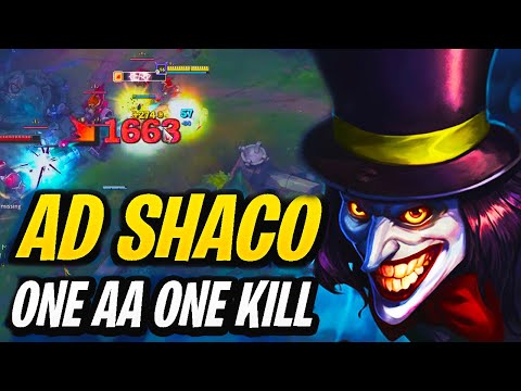 AD SHACO 1 AA 1 KILL 39 TOTAL (im not even joking LOL) | Challenger AD Shaco