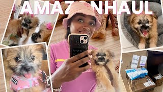 My New Puppy’s Amazon Haul! 🐾 | Bed, Treats & Leash 🎀First Video For 2025
