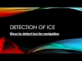 Detection Of Ice In High Latitudes By Mariners