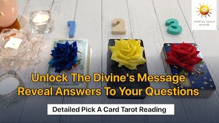 🔮Reveal the Sacred Message! Uncover Answers to Your Burning Questions. Pick-a-Card Tarot Reading 🌟