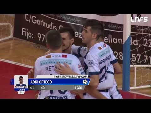 Gol Adri Ortego (4-1) Ríos Renovables Zaragoza - Naturpellet Segovia. J16, 1Div