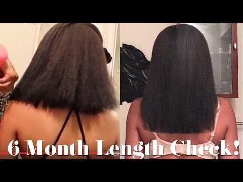 6 Months Post Mini Chop Update (Length Check) Video