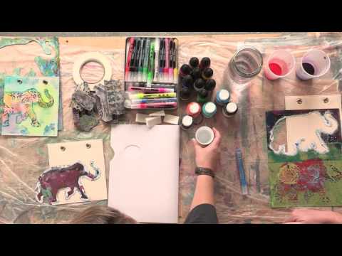 Preview | Acrylic Painting Workshop: Raw Canvas Staining with Nathalie Kalbach