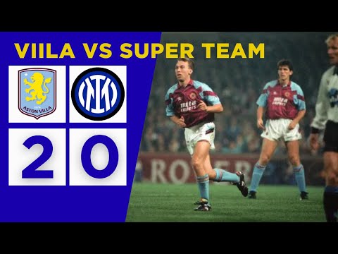 Aston villa vs Inter Milan 2-0 1990 | Prime Klinsmann helpless at Villa Park | Extended Highlights