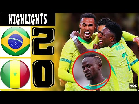 Brazil vs Senegal 2-0 Extended full match highlights | International Soccer Friendly | 11/15/2025