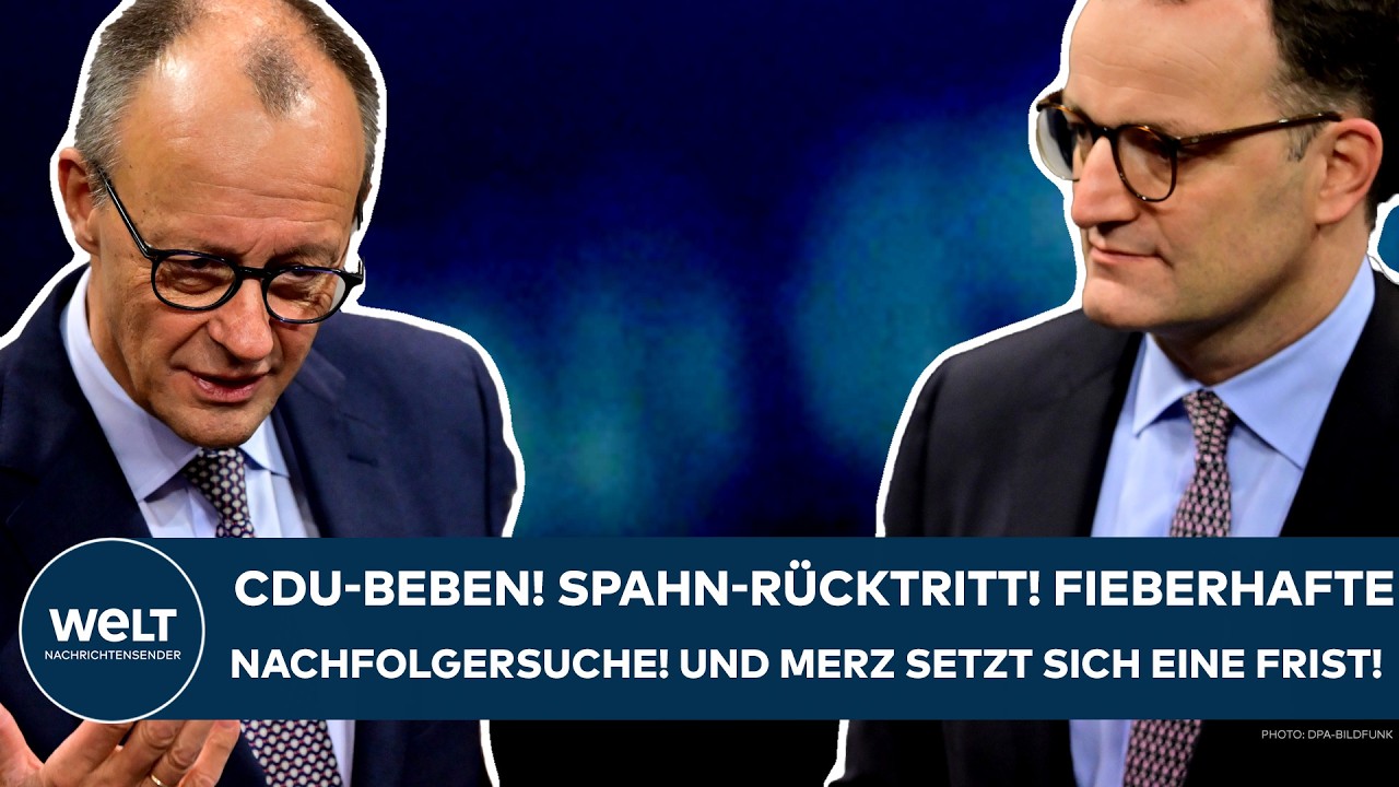 DEUTSCHLAND: CDU-Beben! Spahn-Rücktritt! Fieberhafte Nachfolgersuche! Merz setzt sich eine Frist!