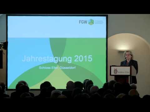 FGW Jahrestagung 2015 - Teil 2/7 (Ministerin Svenja Schulze)