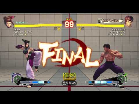 lutana (Juri) vs. Ryukichikun (Fei-Long) SSF4:AE XBL Match