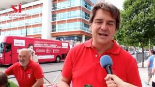 Equipo del cambio visita la Plaza de la Constitución de Fuenlabrada