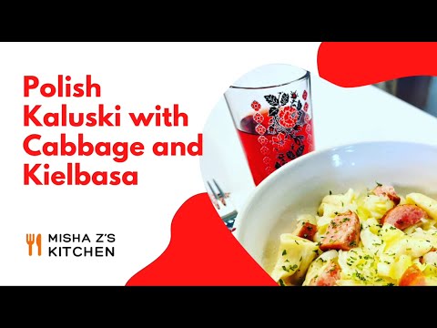 Polish Kaluski with Cabbage and Kielbasa #polish #kaluski #deliciousrecipes