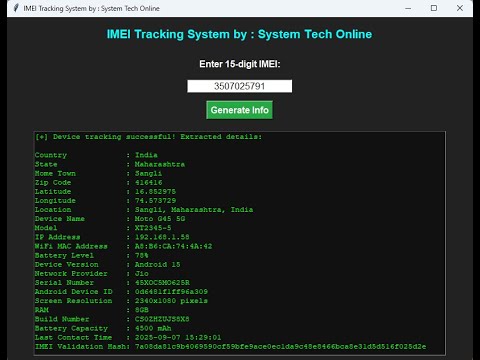 How to Track Any Lost Phone with IMEI Number – Real Time Location Using Kali Linux Terminal 2025 |