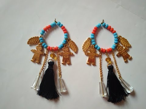 | DIY | easy and quick Beaded Earrings | Beautiful earrings | Art with HHS Video