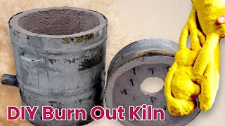 DIY Wax Burn Out Kiln from Keg