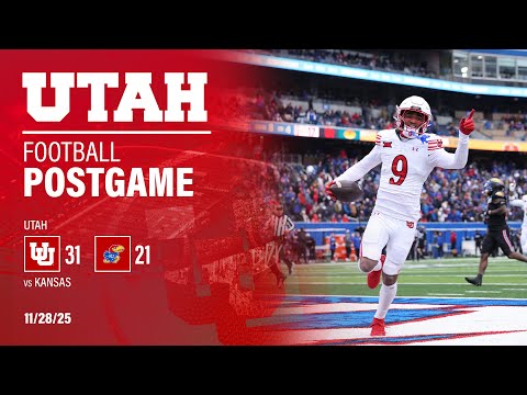 Utah: 31 vs. Kansas: 21 | POST GAME PRESS CONFERENCE