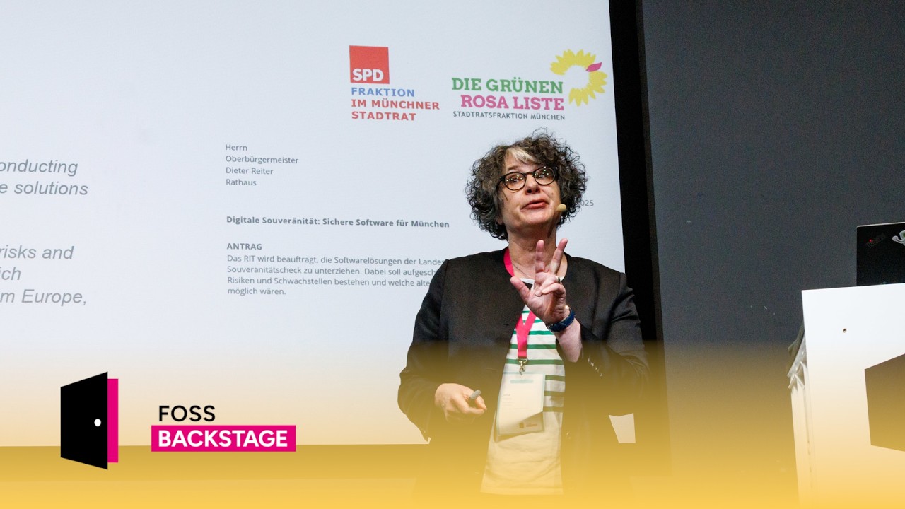 Jutta Kreyss – How the city of Munich measures digital sovereignty #FOSSBack
