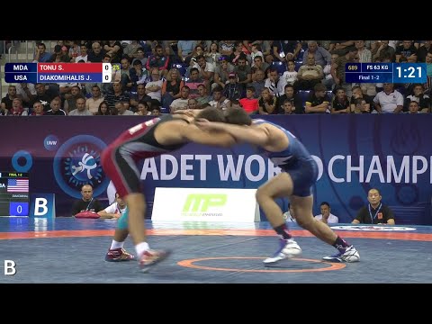 GOLD FS - 63 kg: J. DIAKOMIHALIS (USA) df. S. TONU (MDA), 0-0