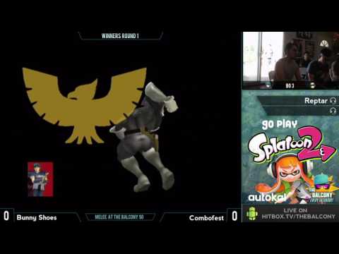 Melee @ the Balcony 90 - Winners R1 feat. Bunny Shoes (Marth) vs. Combofest (Falcon)