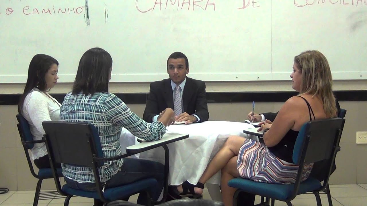 Audiência simulada de mediação