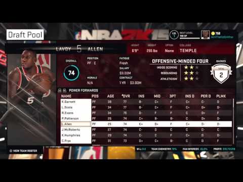 NBA 2K15 PS4 MyGM #1 - THE DRAFT!!!!