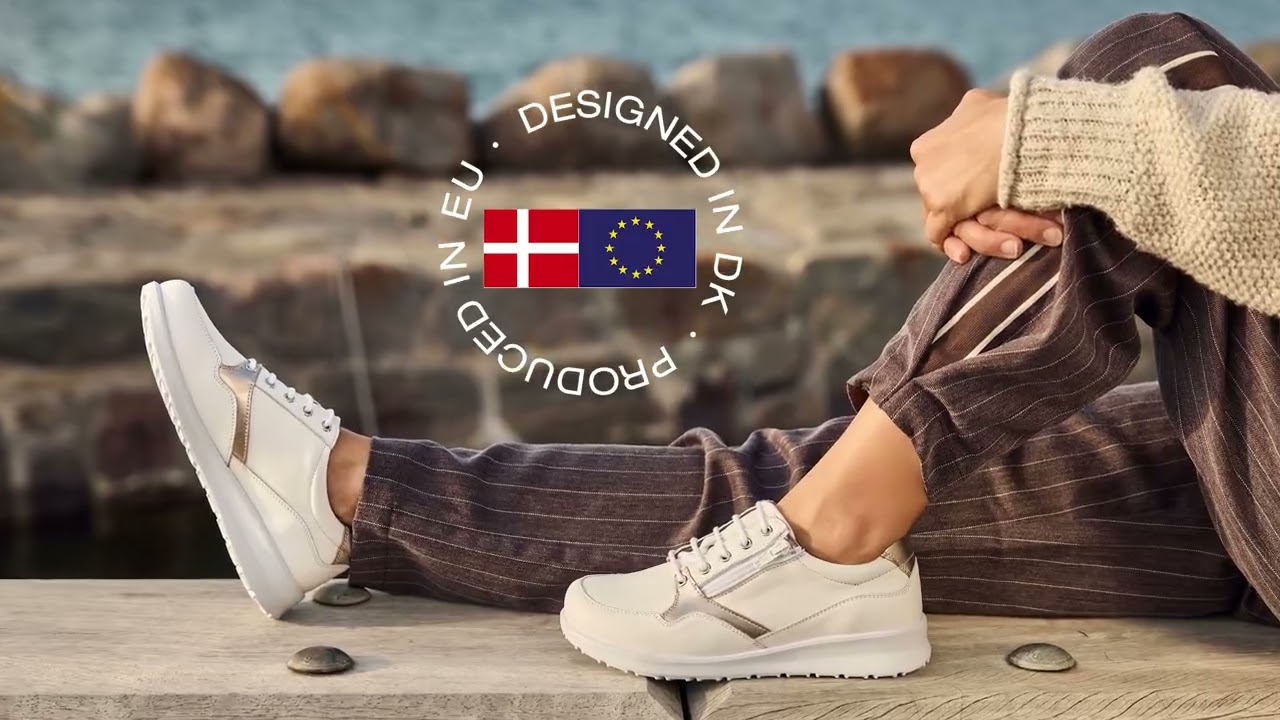 Snøresko med lynlåslukning - til damer