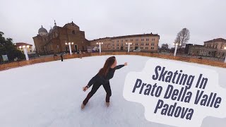Ice Skating Outside in Padua Italy! -Traveling With Coach Julia