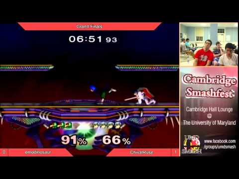 UMD Smashfest 5/2/14 GF emoDinosaur (Falco) vs ChivalRuse (Marth, Ice Climbers) SSBM