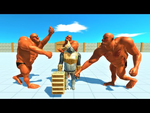 3 hill giant vs boss and mini boss Animal Revolt Battle Simulator
