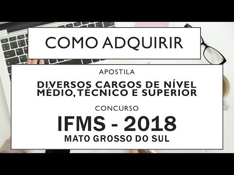 Baixar Apostila Concurso IFMS - Mato Grosso do Sul 2018