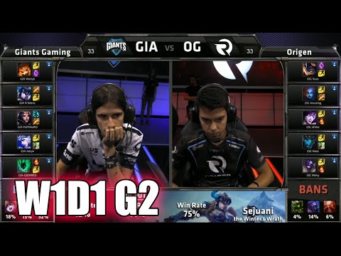 GIANTS vs Origen | S5 EU LCS Summer 2015 Week 1 Day 1 | GIA vs OG W1D1 G2 Round 1