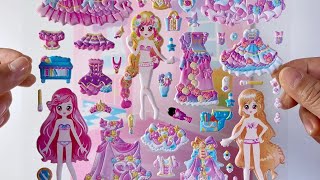Download lagu 💖Beautiful girl dress-up party series stickers diy~ mp3
