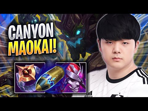CANYON IS SO CLEAN WITH MAOKAI! - DK Canyon Plays Maokai JUNGLE vs Nidalee! | Season 2023