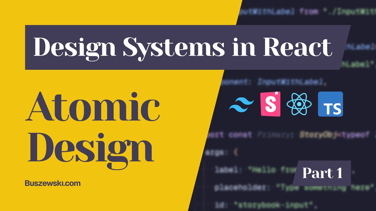 ATOMIC DESIGN with REACT and TAILWIND