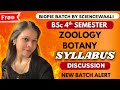BSc 4th Semester Botany Zoology Syllabus Discussion Biopie Batch By Sciencewaali