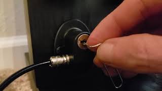 Picking a Safety Cabinet Drawer Lock with a Paperclip